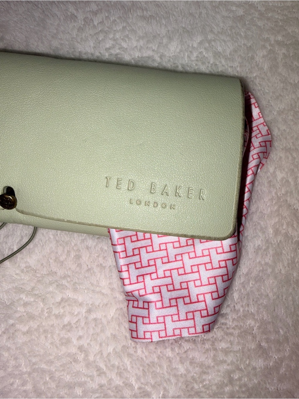 Ted Baker London Pale Green Soft Eyeglasses Case - Picture 1 of 5
